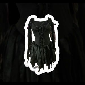 Dark fairy corset dress